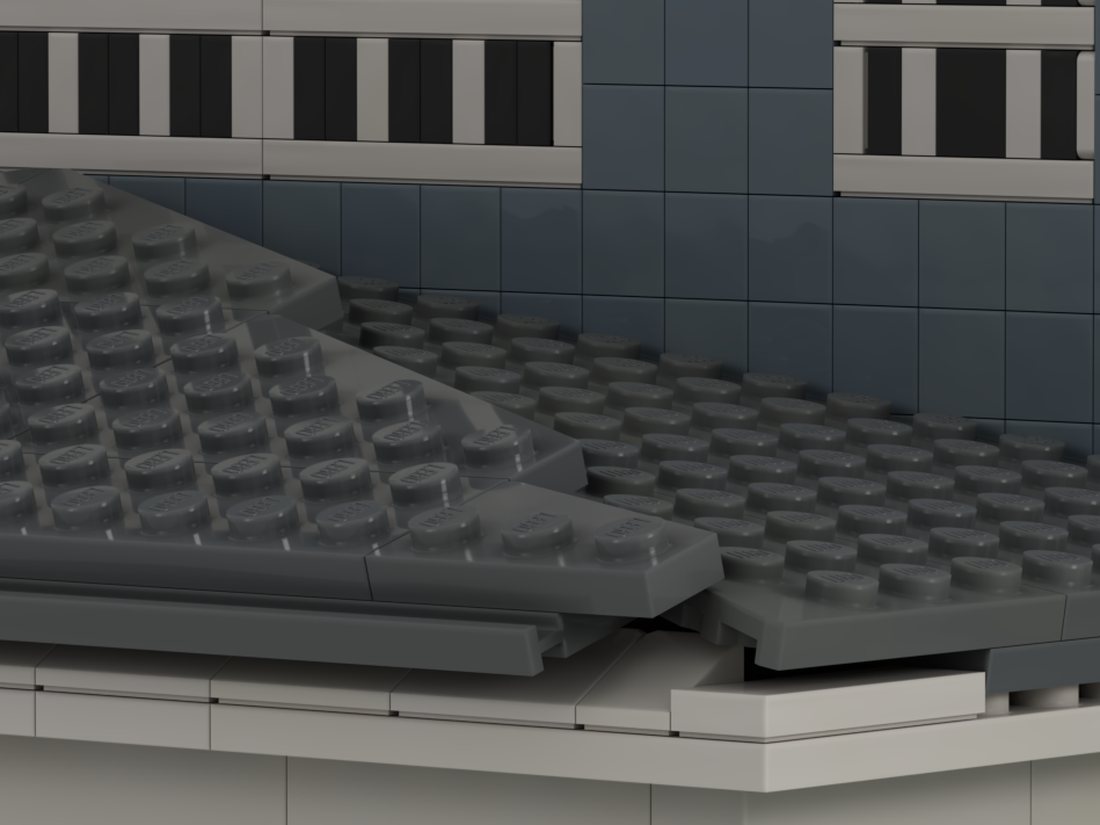 A porch roof made from scratch